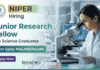 Junior Research Fellow Job at NIPER Recruitment 2026 | Life Science Jobs | Apply Now Junior Research Fellow Job at NIPER Recruitment 2026 for Life Science Jobs in Hyderabad