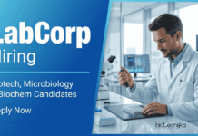 Biotechnology and Microbiology Vacancies | Apply Now for Labcorp Jobs Apply for Labcorp Jobs in Bangalore. Explore Biotechnology, Microbiology & Biochemistry Jobs for MSc Graduates in Lab Operations Roles.