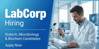 Biotechnology and Microbiology Vacancies | Apply Now for Labcorp Jobs Apply for Labcorp Jobs in Bangalore. Explore Biotechnology, Microbiology & Biochemistry Jobs for MSc Graduates in Lab Operations Roles.