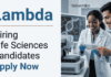 Regulatory Affairs Jobs at Lambda | Life Sciences Candidates Apply Now Lambda Career: Hiring a Regulatory Affairs Officer in Ahmedabad. Apply Now for Life Science jobs in CRO Regulatory Affairs.