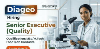 Food Technology Jobs at Diageo Careers – Quality Executive Jobs Apply Now