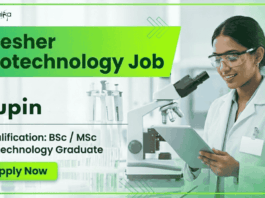 Fresher Biotechnology Job at Lupin | Biotechnology Job | Apply Now Fresher Biotechnology Job Opportunity at Lupin Jobs in Pune