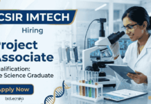 CSIR IMTECH Hiring Project Associate | Life Science Research | Earn upto: Rs.35,000/- + HRA | Apply Now CSIR IMTECH Recruitment offering Project Associate Jobs in life science research