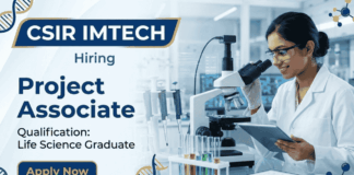 CSIR IMTECH Recruitment offering Project Associate Jobs in life science research