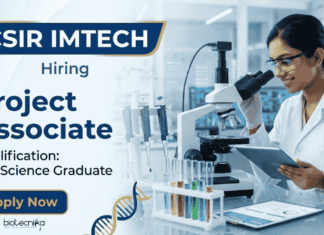 CSIR IMTECH Hiring Project Associate | Life Science Research | Earn upto: Rs.35,000/- + HRA | Apply Now CSIR IMTECH Recruitment offering Project Associate Jobs in life science research