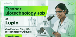 Fresher Biotechnology Job Opportunity at Lupin Jobs in Pune