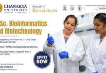 M.Sc Biotechnology & Bioinformatics Admissions Open at Chanakya School of Biosciences MSc Bioinformatics & Biotechnology Admissions Chanakya School of Biosciences. MSc Bioinformatics Admissions 2026 at Chanakya University.