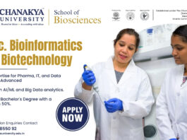 MSc Bioinformatics & Biotechnology Admissions Chanakya School of Biosciences. MSc Bioinformatics Admissions 2026 at Chanakya University.