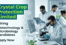Biotechnology & Microbiology Jobs at Crystal Crop Protection Limited | Apply Now Biotechnology Jobs at Crystal Crop Protection Ltd: Apply for Scientist role & build your Career in Life Sciences with Microbiology Research