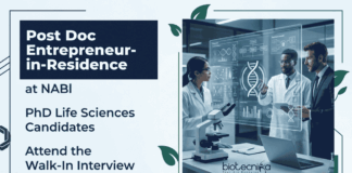 Post Doc Entrepreneur In Residence Opportunity at NABI for Life Sciences Candidates NABI Recruitment Announces Post Doc Entrepreneur in Residence fellowship for PhD Candidates Interested in Research in Life Sciences