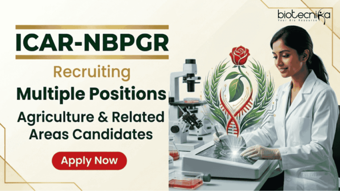 NBPGR Apply for ICAR-NBPGR Recruitment. Explore Agriculture Jobs, Young Professional & Field Assistant Role with Research and Gene Bank Work.