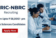 Govt Life Sciences Research Scientist Job at BRIC-NBRC | Earn Upto ₹ 58,000/- pm NBRC Recruitment Invites Applications for Research Scientist Jobs. Apply Now and Advance your Career in Life Sciences Neuroscience Research.