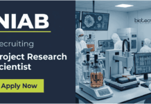 Life Sciences Job Opportunity at BRIC-NIAB | Apply Now for Project Research Scientist Role NIAB Recruitment 2026 Announces Life Sciences Jobs and Molecular Biology Jobs under ICMR Funded Tuberculosis Research Project in Hyderabad.
