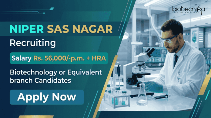 NIPER (1) Apply for NIPER Recruitment. Explore Research Scientist Jobs and Build a Career in Life Sciences with ₹56,000 Salary and PhD Opportunity.