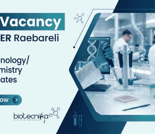 Apply for JRF Vacancy at NIPER Raebareli Recruitment. Build your Biotechnology Career with ₹37,000 stipend in Advanced Cancer Research.