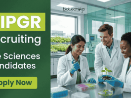 NIPGR Recruitment 2026 Announces Research Associate Jobs in Life Sciences Research. PhD Candidates Attend Walk-In Interview in New Delhi.