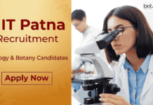 Research Jobs at NIT Patna | BSc Botany & Zoology Candidates Apply Online Apply for NIT Patna Recruitment 2026 for Project Assistant roles. Great opportunity for candidates seeking Research Jobs in Botany & Zoology.