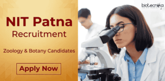 Research Jobs at NIT Patna | BSc Botany & Zoology Candidates Apply Online Apply for NIT Patna Recruitment 2026 for Project Assistant roles. Great opportunity for candidates seeking Research Jobs in Botany & Zoology.