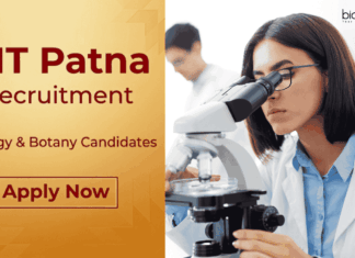 Research Jobs at NIT Patna | BSc Botany & Zoology Candidates Apply Online Apply for NIT Patna Recruitment 2026 for Project Assistant roles. Great opportunity for candidates seeking Research Jobs in Botany & Zoology.