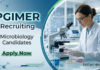 Apply for Microbiology Jobs at PGIMER Recruitment. Explore Research Jobs in ICMR project. Apply before April 4, 2026.