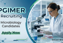 Microbiology Jobs at PGIMER | Apply Now for Project Technical Support Role Apply for Microbiology Jobs at PGIMER Recruitment. Explore Research Jobs in ICMR project. Apply before April 4, 2026.