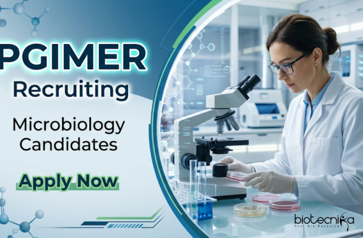 Microbiology Jobs at PGIMER | Apply Now for Project Technical Support Role Apply for Microbiology Jobs at PGIMER Recruitment. Explore Research Jobs in ICMR project. Apply before April 4, 2026.