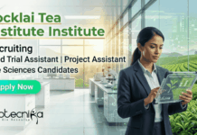 Research Jobs at Tocklai – Latest Tocklai Vacancy for Life Science Jobs | Apply Now Research Jobs at Tocklai Tea Institute – Field Trial Assistant, Project Assistant, Non-Technical Assistant, Life Science Jobs in Assam