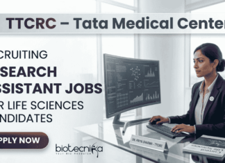 Research Assistant Jobs at TTCRC Kolkata – TMH Vacancy | Life Science Research Research Assistant TMH Vacancy Life Science Research at TTCRC Kolkata