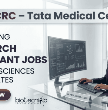 Research Assistant Jobs at TTCRC Kolkata – TMH Vacancy | Life Science Research Research Assistant TMH Vacancy Life Science Research at TTCRC Kolkata