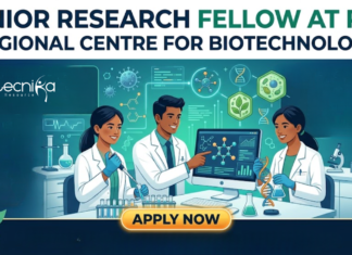 Junior Research Fellow at RCB. Masters in Biotechnology Candidates, Apply Now For JRF Position. Opportunity in Faridabad.