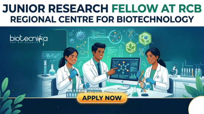 Junior Research Fellow at RCB. Masters in Biotechnology Candidates, Apply Now For JRF Position. Opportunity in Faridabad. Junior Research Fellow at RCB. Masters in Biotechnology Candidates, Apply Now For JRF Position. Opportunity in Faridabad.