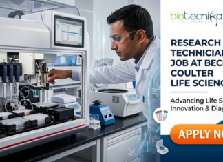 Research Job at Beckman Coulter Life Sciences. Cell Biology, Biotechnology, or Immunology Candidates, Apply Now For Research Technician Role.