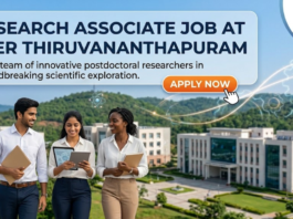 Research Associate Job at IISER Thiruvananthapuram. Biotechnology Candidates, Apply Now & Earn ₹60,000/- per month.