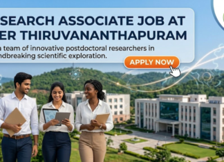 Research Associate Job at IISER Thiruvananthapuram. Biotechnology Candidates, Apply Now & Earn ₹60,000/- per month.