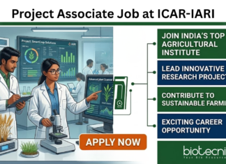 Project Associate Job at ICAR-IARI. Life Sciences Candidates, Apply Now. An Opportunity to work on smart protein project.