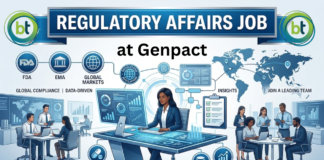 Regulatory Affairs Job at Genpact. Apply Now for working on CMC, Module 3 CTD, and AI-driven compliance in Mumbai.