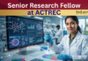 Senior Research Fellow at ACTREC. Life Sciences Candidates, Attend The Walk-in interview. Opportunity in Mumbai. Earn 42,000 pm.