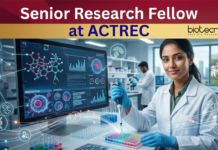Senior Research Fellow at ACTREC. Life Sciences Candidates, Attend The Walk-in interview. Opportunity in Mumbai. Earn 42,000 pm.