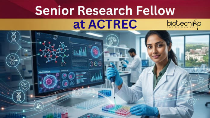 Senior Research Fellow at ACTREC. Life Sciences Candidates, Attend The Walk-in interview. Opportunity in Mumbai. Earn 42,000 pm. Senior Research Fellow at ACTREC. Life Sciences Candidates, Attend The Walk-in interview. Opportunity in Mumbai. Earn 42,000 pm.