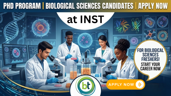 PhD Program at INST (Institute of Nano Science and Technology), Mohali. Biological Sciences Candidates, Apply Now. PhD Program at INST (Institute of Nano Science and Technology), Mohali. Biological Sciences Candidates, Apply Now.