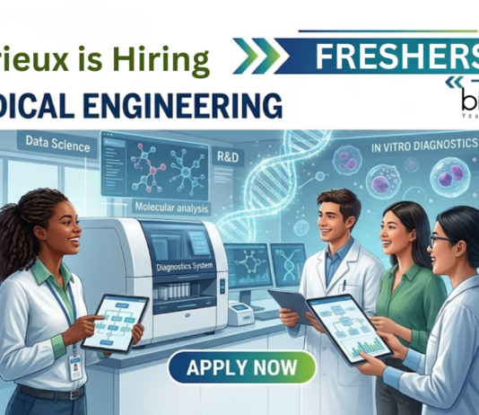 Biomedical Engineering Job at Biomerieux. Biomedical Engineering Freshers Apply Now For Field Service Engineer Role.