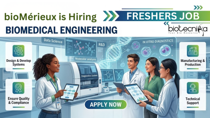 Biomedical Engineering Job at Biomerieux. Biomedical Engineering Freshers Apply Now For Field Service Engineer Role. Biomedical Engineering Job at Biomerieux. Biomedical Engineering Freshers Apply Now For Field Service Engineer Role.
