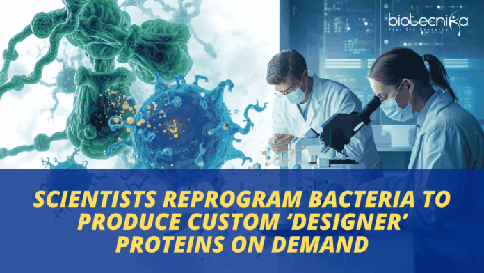Scientists Reprogram Bacteria to Produce Custom ‘Designer’ Proteins on Demand Scientists Develop a New Method to Deliver Artificial Amino Acids into Cells, Enabling Bacteria to Produce Designer Proteins.