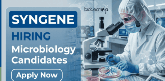 Apply for Microbiology Jobs under Syngene Career. QC Analyst Jobs for BSc/MSc Candidates in Pharma Quality Control and Lab Testing Roles.
