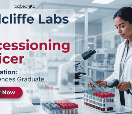 Biotechnology Jobs at Redcliffe Labs | Accessioning Officer role | Apply Now Build your diagnostics career in Sample Accessioning, LIS Operations, and Quality Compliance with Redcliffe Labs Guwahati.