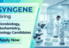 Syngene is Hiring BSc/MSc | Apply Now for Life Sciences Jobs Apply for Syngene Career Offering Life Sciences Jobs in Bangalore. Explore Microbiology Jobs in Safety Officer Roles.