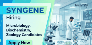 Syngene is Hiring BSc/MSc | Apply Now for Life Sciences Jobs Apply for Syngene Career Offering Life Sciences Jobs in Bangalore. Explore Microbiology Jobs in Safety Officer Roles.