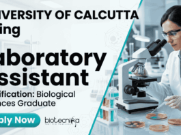 Laboratory Assistant Jobs at University of Calcutta | Biological Sciences Jobs | Apply Now University of Calcutta offers Laboratory Assistant Jobs in Biological Sciences Research
