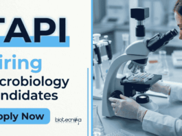 Microbiology Jobs at TAPI | BSc/ MSc Candidates Apply Now for QC Roles Apply for Microbiology & Biotechnology Jobs at TAPI. QC Jobs for candidates with Pharma Experience in QC & Microbiological analysis.