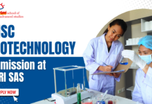 MSc Biotechnology Admissions Open at TERI SAS – Apply Now for a Top Life Sciences Programme Apply for MSc in Biotechnology Admissions at TERI SAS and explore advanced biotechnology training and research opportunities.
